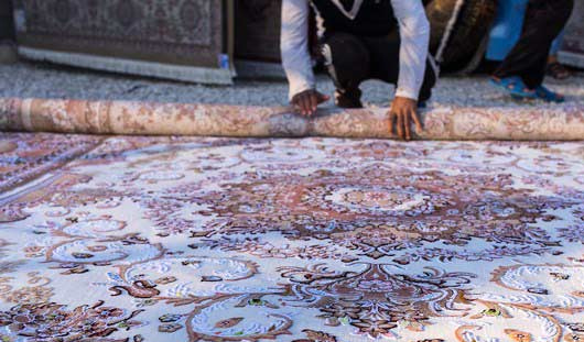 روش اصولی لول کردن قالی در قالیشویی آپادانا